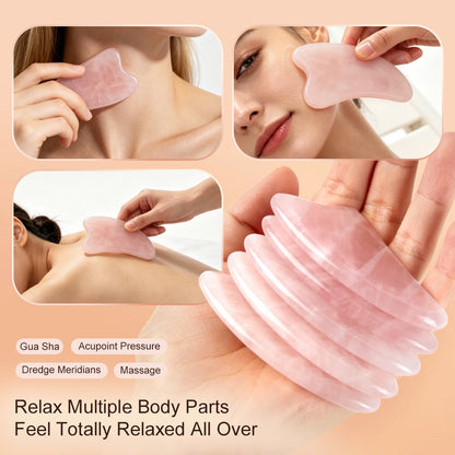 Natural Jade Stone Massage for Face Gouache Scraper Gua Sha Facial Skin Neck Thin Face Lifting anti Wrinkle Massage Tool Guasha